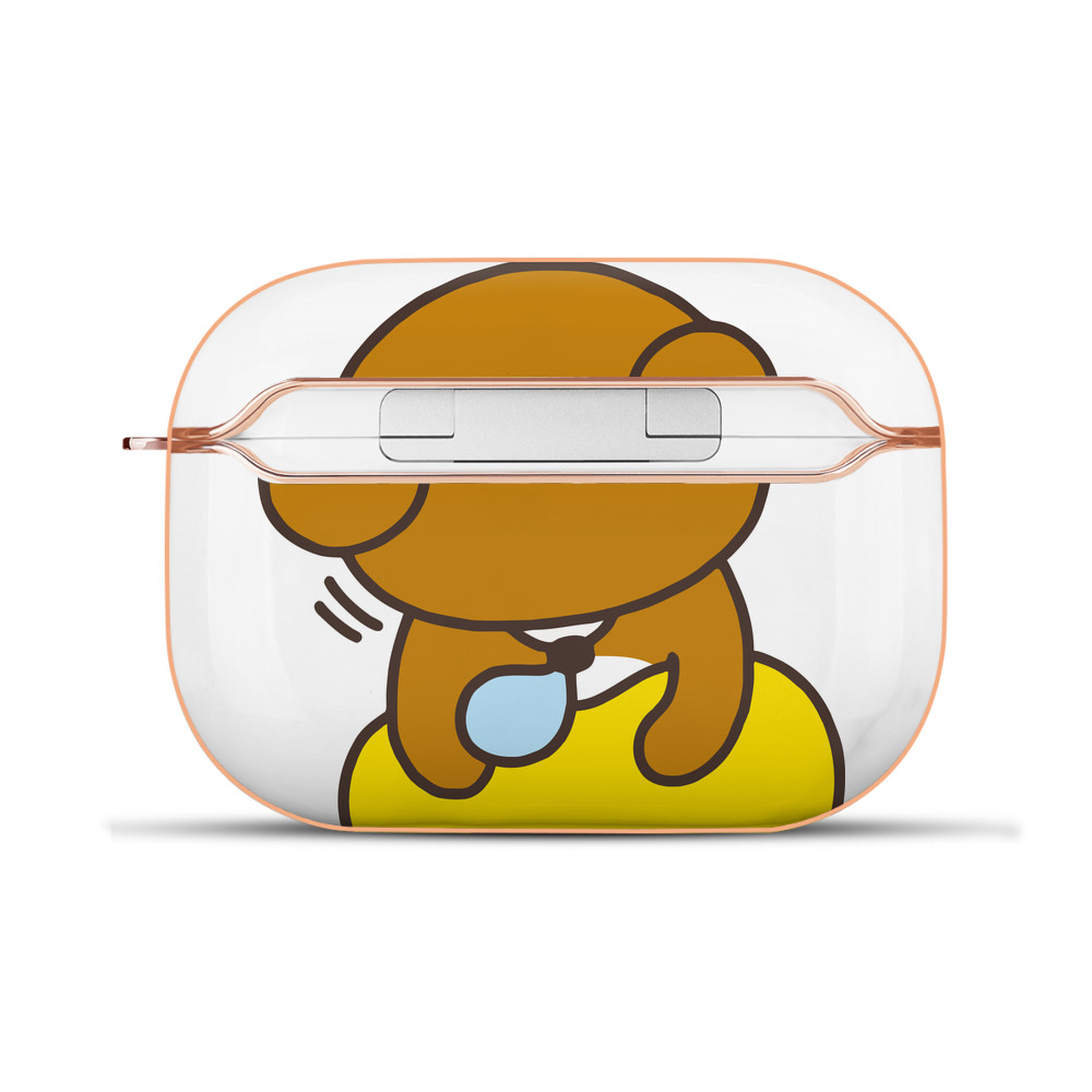 （画像用） リラックマ リラックマ キイロイトリ Rilakkuma Korilakkuma Kiiroitori 【AirPods Pro用】ハードシェル保護ケース｜耐衝撃・防指紋・カラビナ付き商品仕様