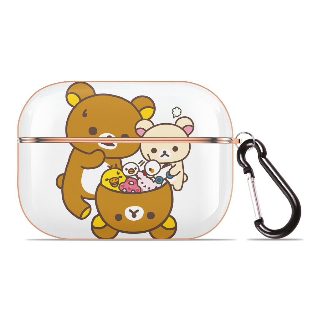 （画像用） リラックマ リラックマ キイロイトリ Rilakkuma Korilakkuma Kiiroitori 【AirPods Pro用】ハードシェル保護ケース｜耐衝撃・防指紋・カラビナ付き商品仕様