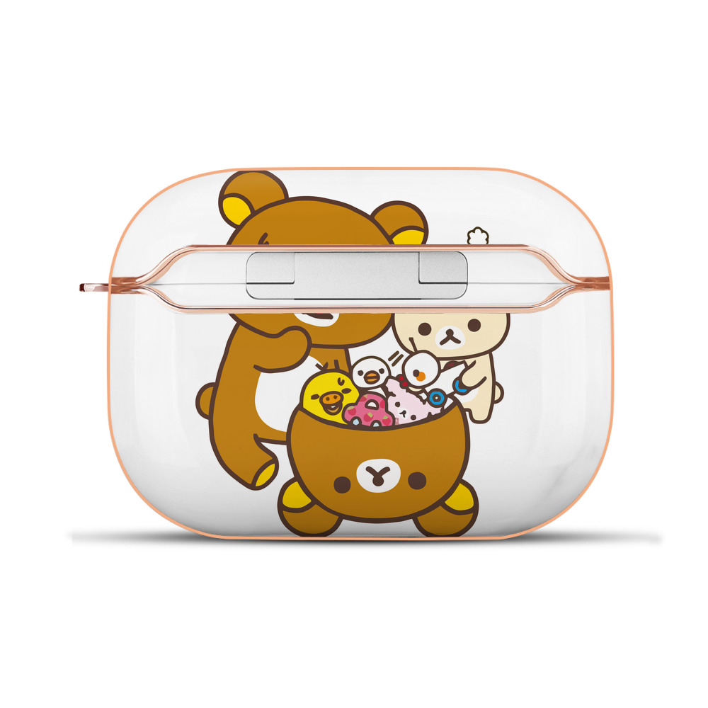 （画像用） リラックマ リラックマ キイロイトリ Rilakkuma Korilakkuma Kiiroitori 【AirPods Pro用】ハードシェル保護ケース｜耐衝撃・防指紋・カラビナ付き商品仕様