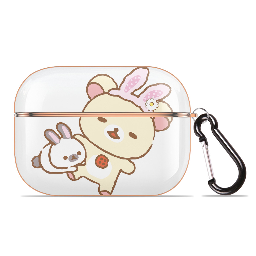 （画像用） リラックマ リラックマ キイロイトリ Rilakkuma Korilakkuma Kiiroitori 【AirPods Pro用】ハードシェル保護ケース｜耐衝撃・防指紋・カラビナ付き商品仕様