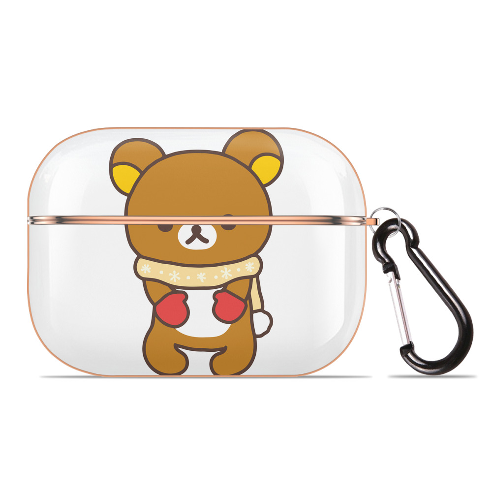 （画像用） リラックマ リラックマ キイロイトリ Rilakkuma Korilakkuma Kiiroitori 【AirPods Pro用】ハードシェル保護ケース｜耐衝撃・防指紋・カラビナ付き商品仕様