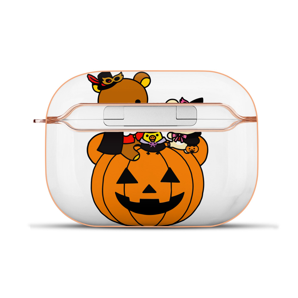 （画像用） リラックマ リラックマ キイロイトリ Rilakkuma Korilakkuma Kiiroitori 【AirPods Pro用】ハードシェル保護ケース｜耐衝撃・防指紋・カラビナ付き商品仕様