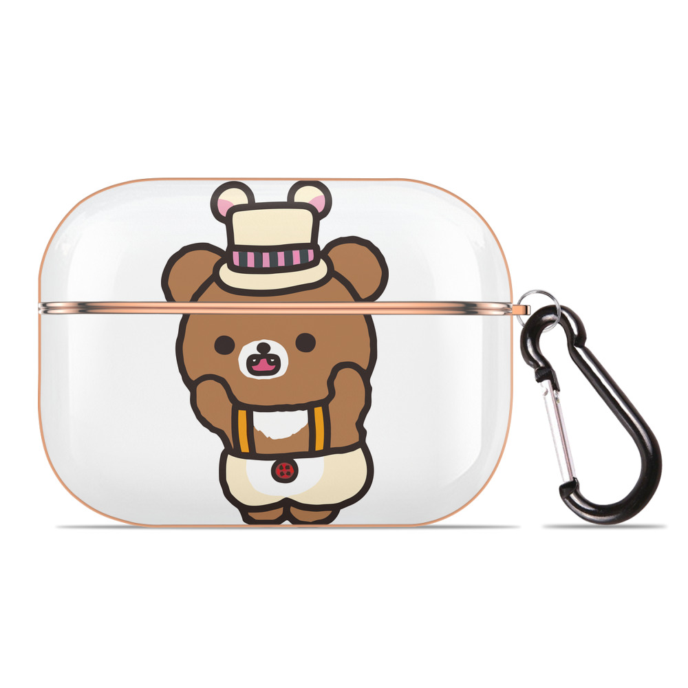 （画像用） リラックマ リラックマ キイロイトリ Rilakkuma Korilakkuma Kiiroitori 【AirPods Pro用】ハードシェル保護ケース｜耐衝撃・防指紋・カラビナ付き商品仕様