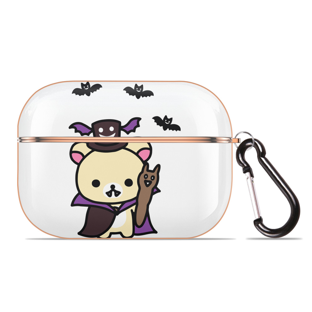 （画像用） リラックマ リラックマ キイロイトリ Rilakkuma Korilakkuma Kiiroitori 【AirPods Pro用】ハードシェル保護ケース｜耐衝撃・防指紋・カラビナ付き商品仕様