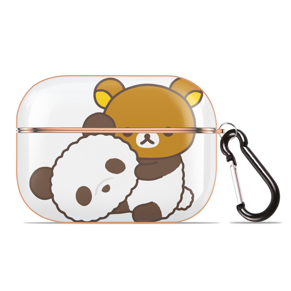 （画像用） リラックマ リラックマ キイロイトリ Rilakkuma Korilakkuma Kiiroitori 【AirPods Pro用】ハードシェル保護ケース｜耐衝撃・防指紋・カラビナ付き商品仕様