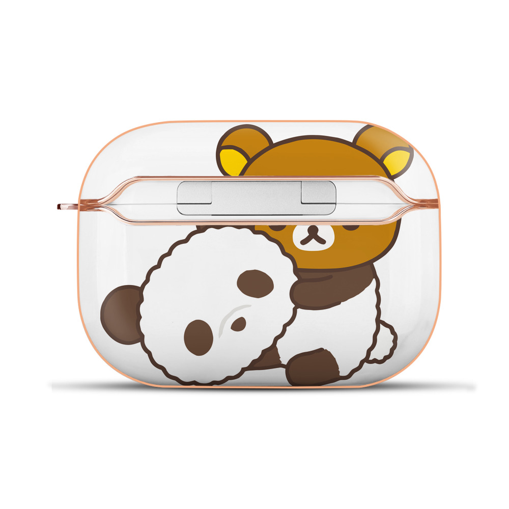 （画像用） リラックマ リラックマ キイロイトリ Rilakkuma Korilakkuma Kiiroitori 【AirPods Pro用】ハードシェル保護ケース｜耐衝撃・防指紋・カラビナ付き商品仕様