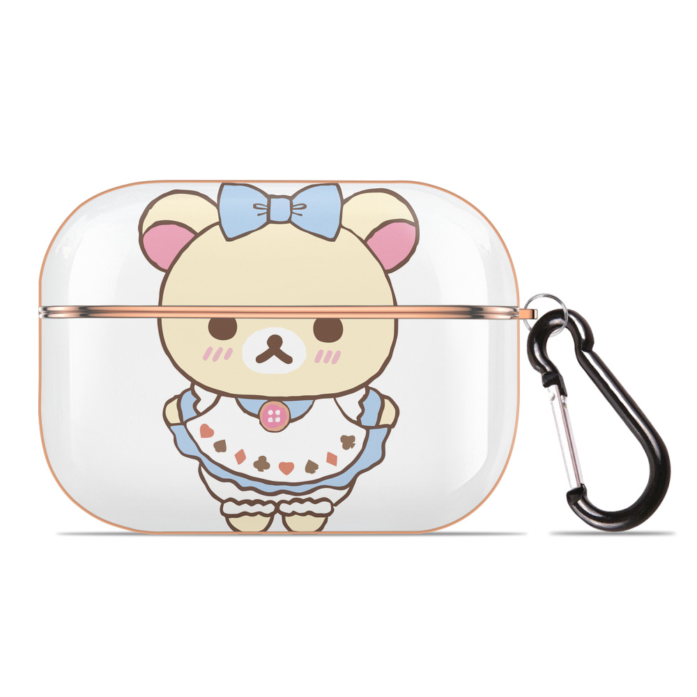 （画像用） リラックマ リラックマ キイロイトリ Rilakkuma Korilakkuma Kiiroitori 【AirPods Pro用】ハードシェル保護ケース｜耐衝撃・防指紋・カラビナ付き商品仕様