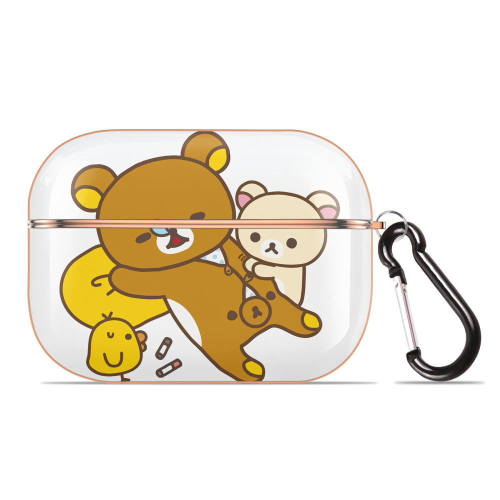 （画像用） リラックマ リラックマ キイロイトリ Rilakkuma Korilakkuma Kiiroitori 【AirPods Pro用】ハードシェル保護ケース｜耐衝撃・防指紋・カラビナ付き商品仕様