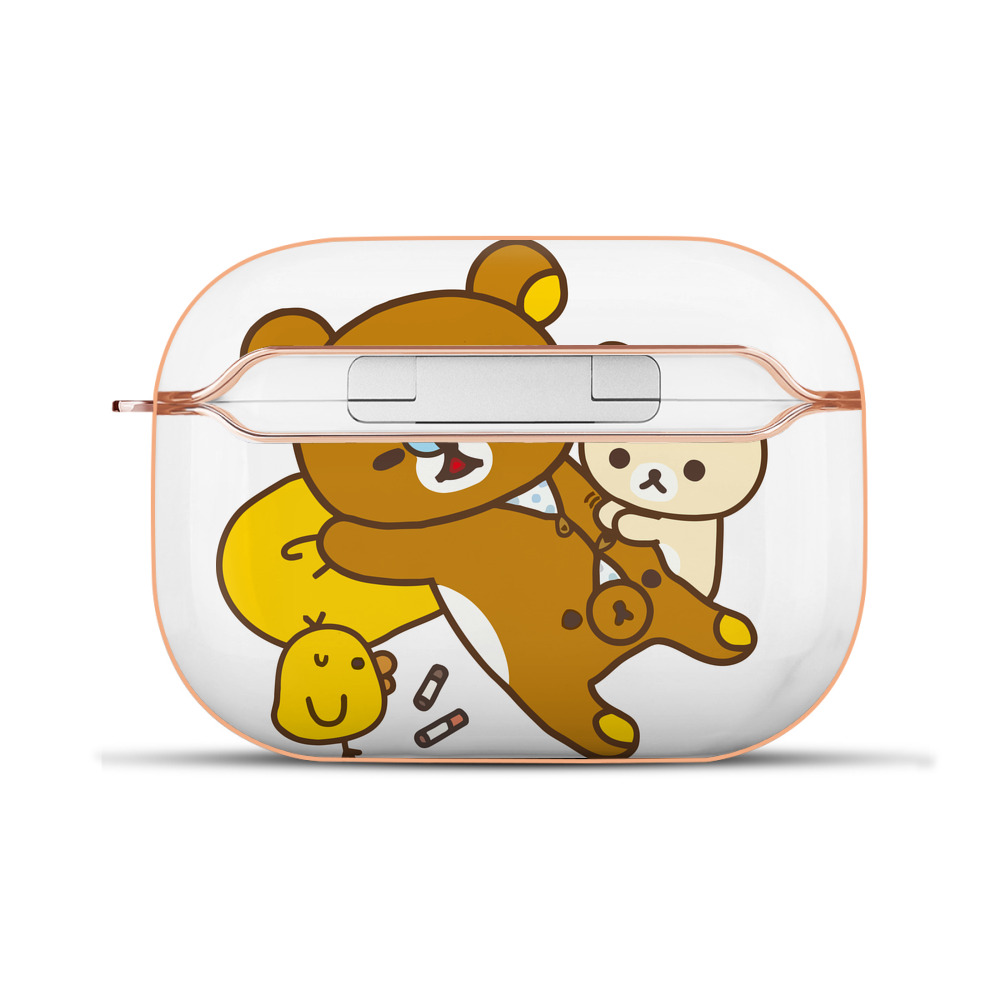 （画像用） リラックマ リラックマ キイロイトリ Rilakkuma Korilakkuma Kiiroitori 【AirPods Pro用】ハードシェル保護ケース｜耐衝撃・防指紋・カラビナ付き商品仕様