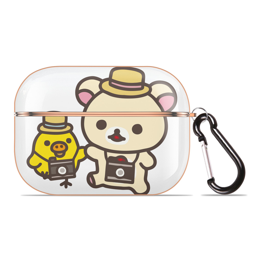 （画像用） リラックマ リラックマ キイロイトリ Rilakkuma Korilakkuma Kiiroitori 【AirPods Pro用】ハードシェル保護ケース｜耐衝撃・防指紋・カラビナ付き商品仕様