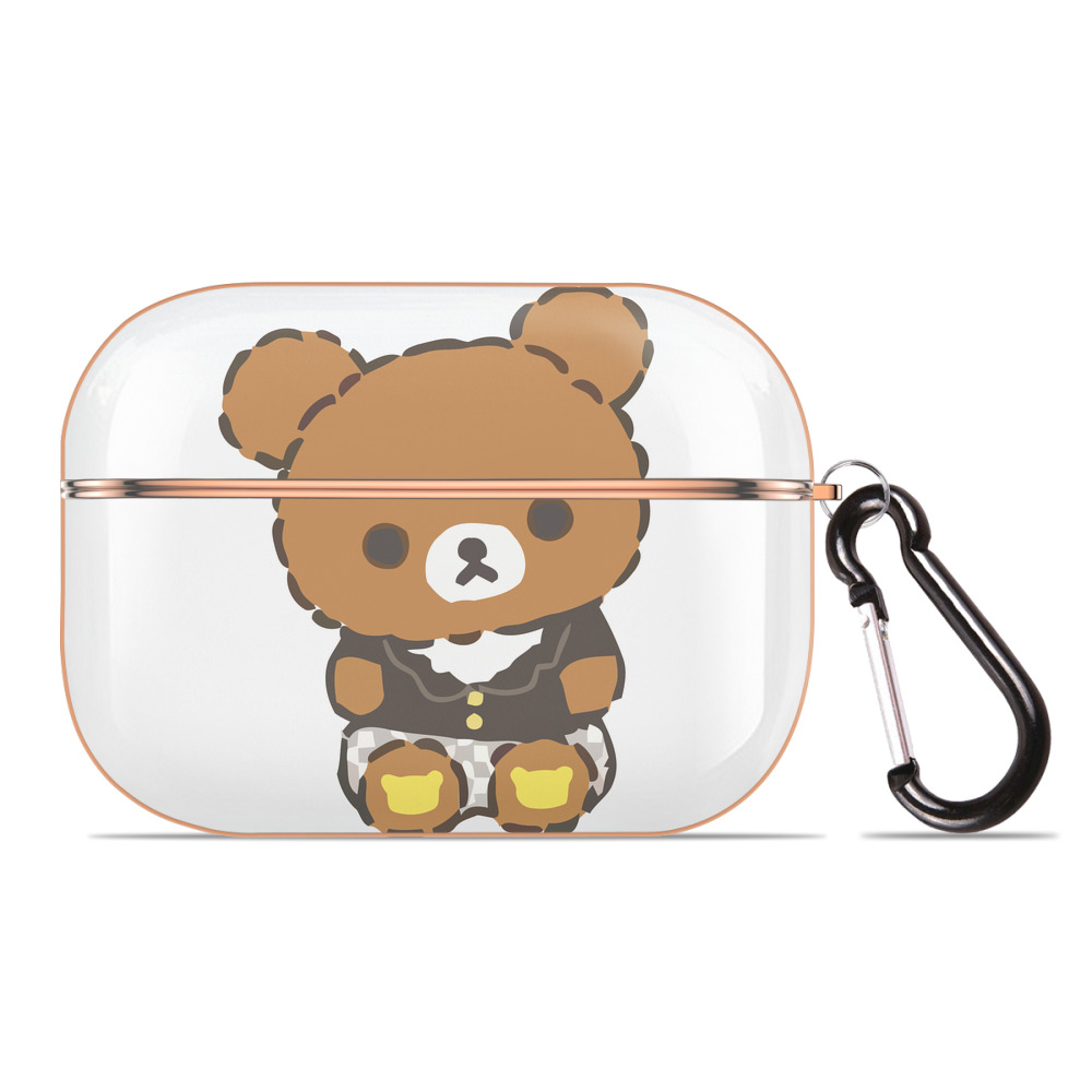 （画像用） リラックマ リラックマ キイロイトリ Rilakkuma Korilakkuma Kiiroitori 【AirPods Pro用】ハードシェル保護ケース｜耐衝撃・防指紋・カラビナ付き商品仕様