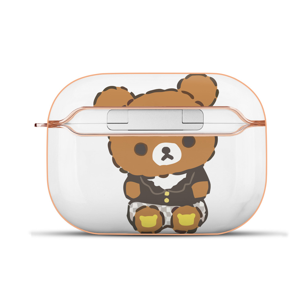 （画像用） リラックマ リラックマ キイロイトリ Rilakkuma Korilakkuma Kiiroitori 【AirPods Pro用】ハードシェル保護ケース｜耐衝撃・防指紋・カラビナ付き商品仕様