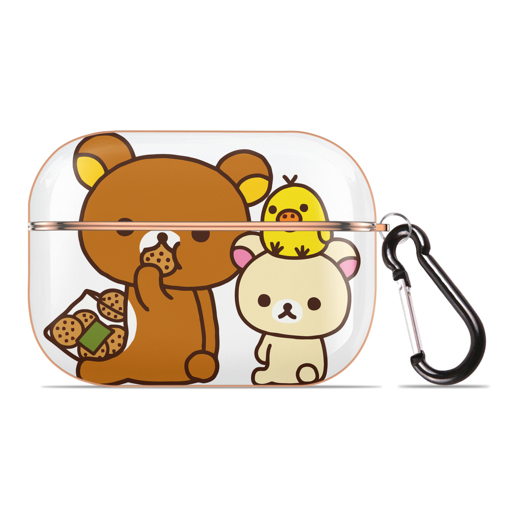 （画像用） リラックマ リラックマ キイロイトリ Rilakkuma Korilakkuma Kiiroitori 【AirPods Pro用】ハードシェル保護ケース｜耐衝撃・防指紋・カラビナ付き商品仕様