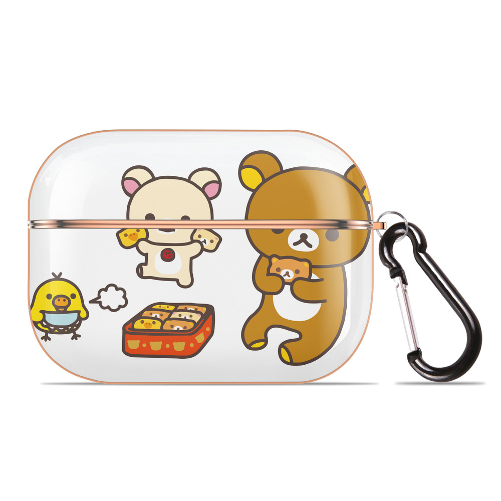 （画像用） リラックマ リラックマ キイロイトリ Rilakkuma Korilakkuma Kiiroitori 【AirPods Pro用】ハードシェル保護ケース｜耐衝撃・防指紋・カラビナ付き商品仕様
