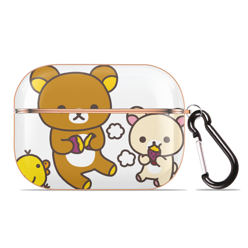 （画像用） リラックマ リラックマ キイロイトリ Rilakkuma Korilakkuma Kiiroitori 【AirPods Pro用】ハードシェル保護ケース｜耐衝撃・防指紋・カラビナ付き商品仕様