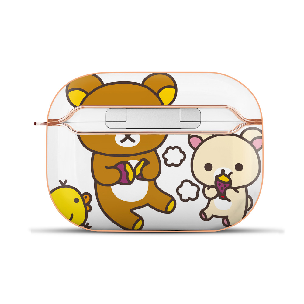 （画像用） リラックマ リラックマ キイロイトリ Rilakkuma Korilakkuma Kiiroitori 【AirPods Pro用】ハードシェル保護ケース｜耐衝撃・防指紋・カラビナ付き商品仕様