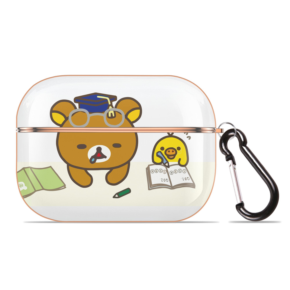 （画像用） リラックマ リラックマ キイロイトリ Rilakkuma Korilakkuma Kiiroitori 【AirPods Pro用】ハードシェル保護ケース｜耐衝撃・防指紋・カラビナ付き商品仕様