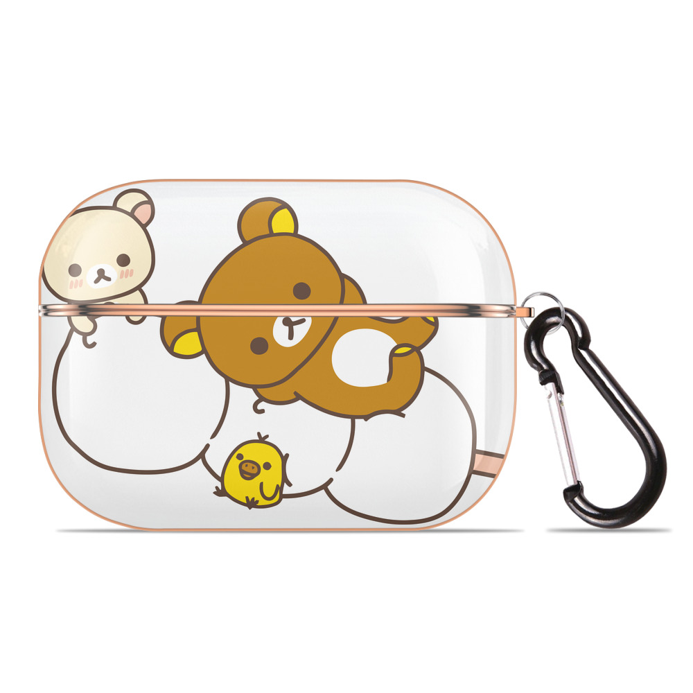 （画像用） リラックマ リラックマ キイロイトリ Rilakkuma Korilakkuma Kiiroitori 【AirPods Pro用】ハードシェル保護ケース｜耐衝撃・防指紋・カラビナ付き商品仕様
