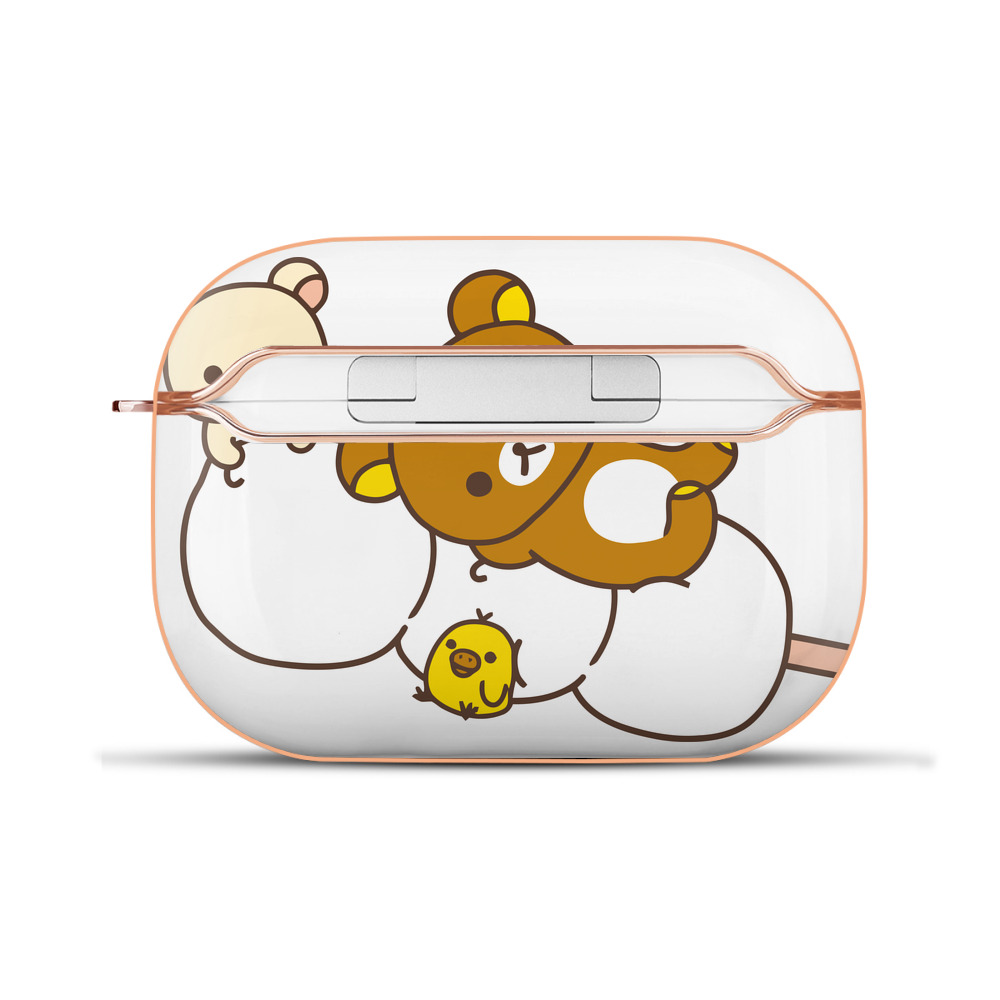 （画像用） リラックマ リラックマ キイロイトリ Rilakkuma Korilakkuma Kiiroitori 【AirPods Pro用】ハードシェル保護ケース｜耐衝撃・防指紋・カラビナ付き商品仕様