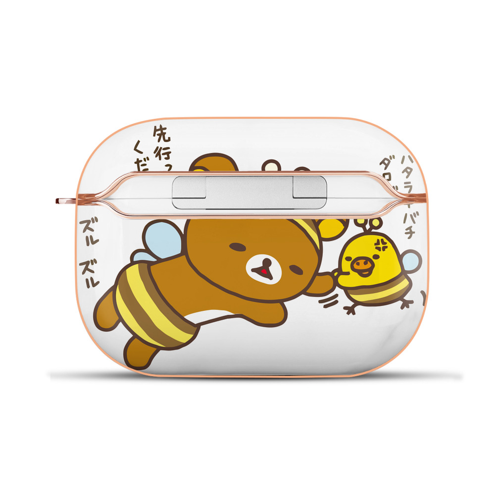 （画像用） リラックマ リラックマ キイロイトリ Rilakkuma Korilakkuma Kiiroitori 【AirPods Pro用】ハードシェル保護ケース｜耐衝撃・防指紋・カラビナ付き商品仕様