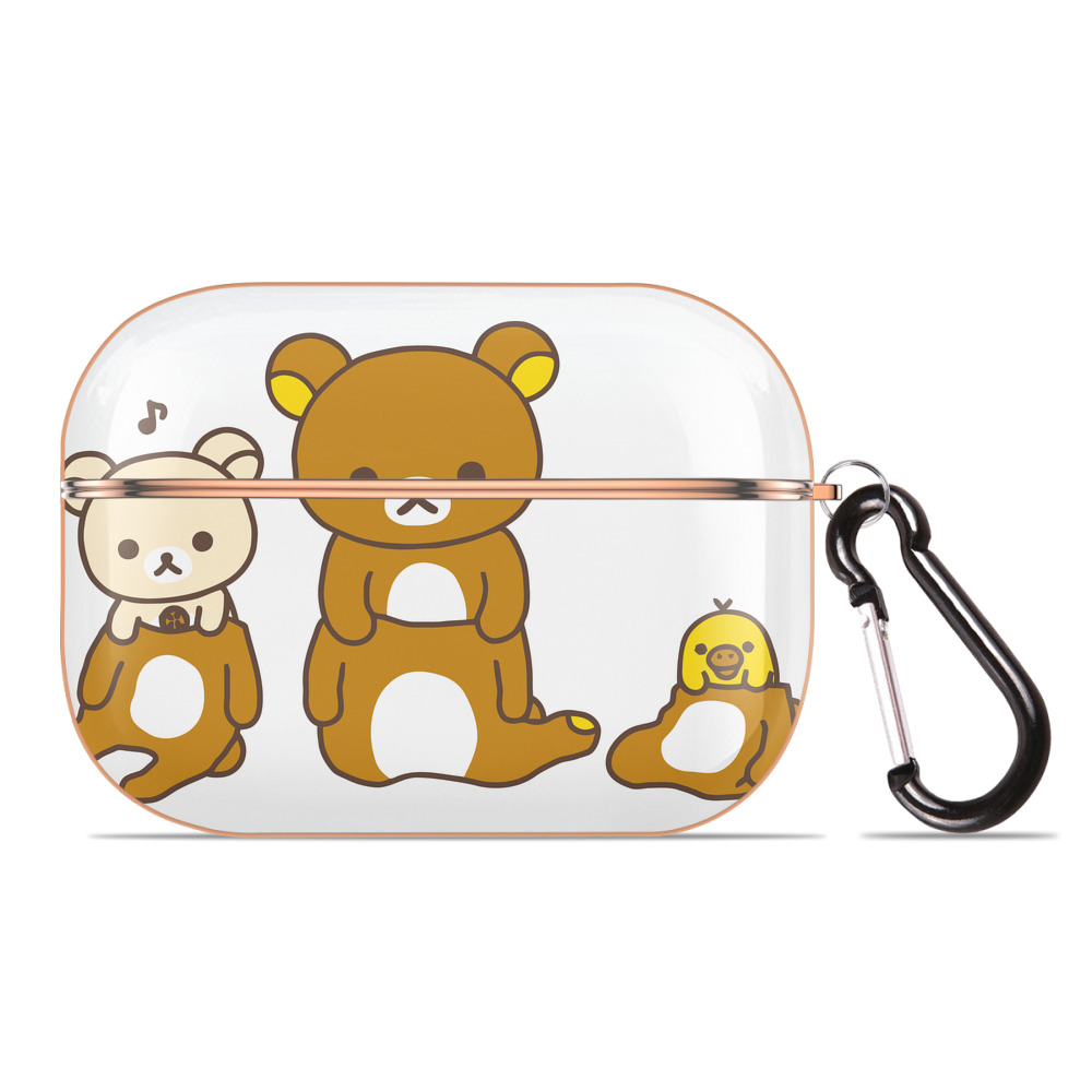 （画像用） リラックマ リラックマ キイロイトリ Rilakkuma Korilakkuma Kiiroitori 【AirPods Pro用】ハードシェル保護ケース｜耐衝撃・防指紋・カラビナ付き商品仕様