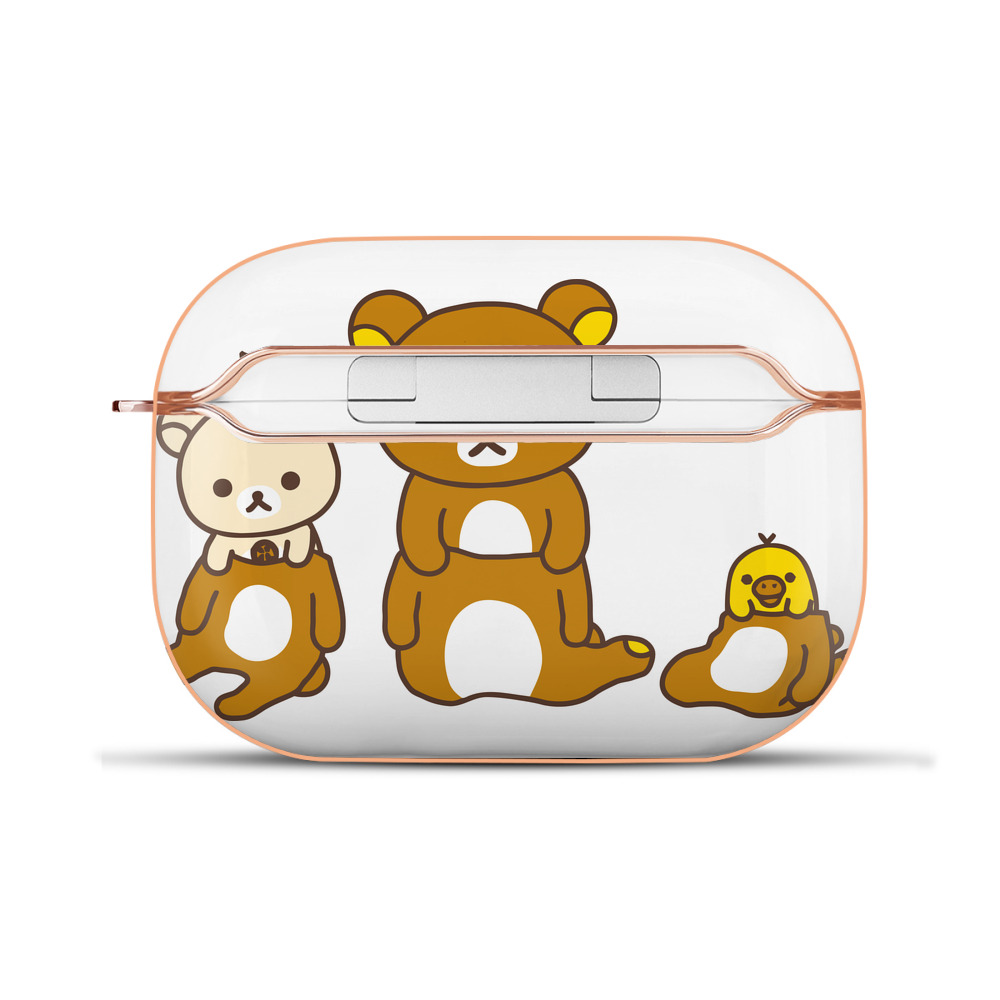 （画像用） リラックマ リラックマ キイロイトリ Rilakkuma Korilakkuma Kiiroitori 【AirPods Pro用】ハードシェル保護ケース｜耐衝撃・防指紋・カラビナ付き商品仕様
