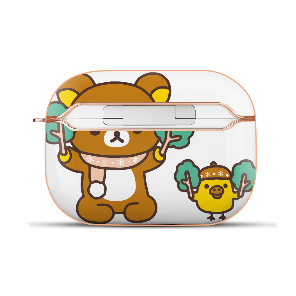 （画像用） リラックマ リラックマ キイロイトリ Rilakkuma Korilakkuma Kiiroitori 【AirPods Pro用】ハードシェル保護ケース｜耐衝撃・防指紋・カラビナ付き商品仕様