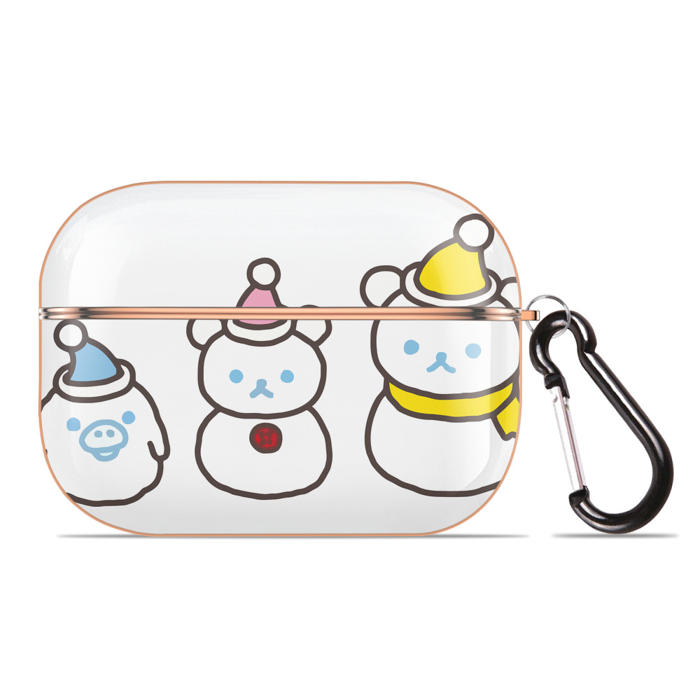 （画像用） リラックマ リラックマ キイロイトリ Rilakkuma Korilakkuma Kiiroitori 【AirPods Pro用】ハードシェル保護ケース｜耐衝撃・防指紋・カラビナ付き商品仕様