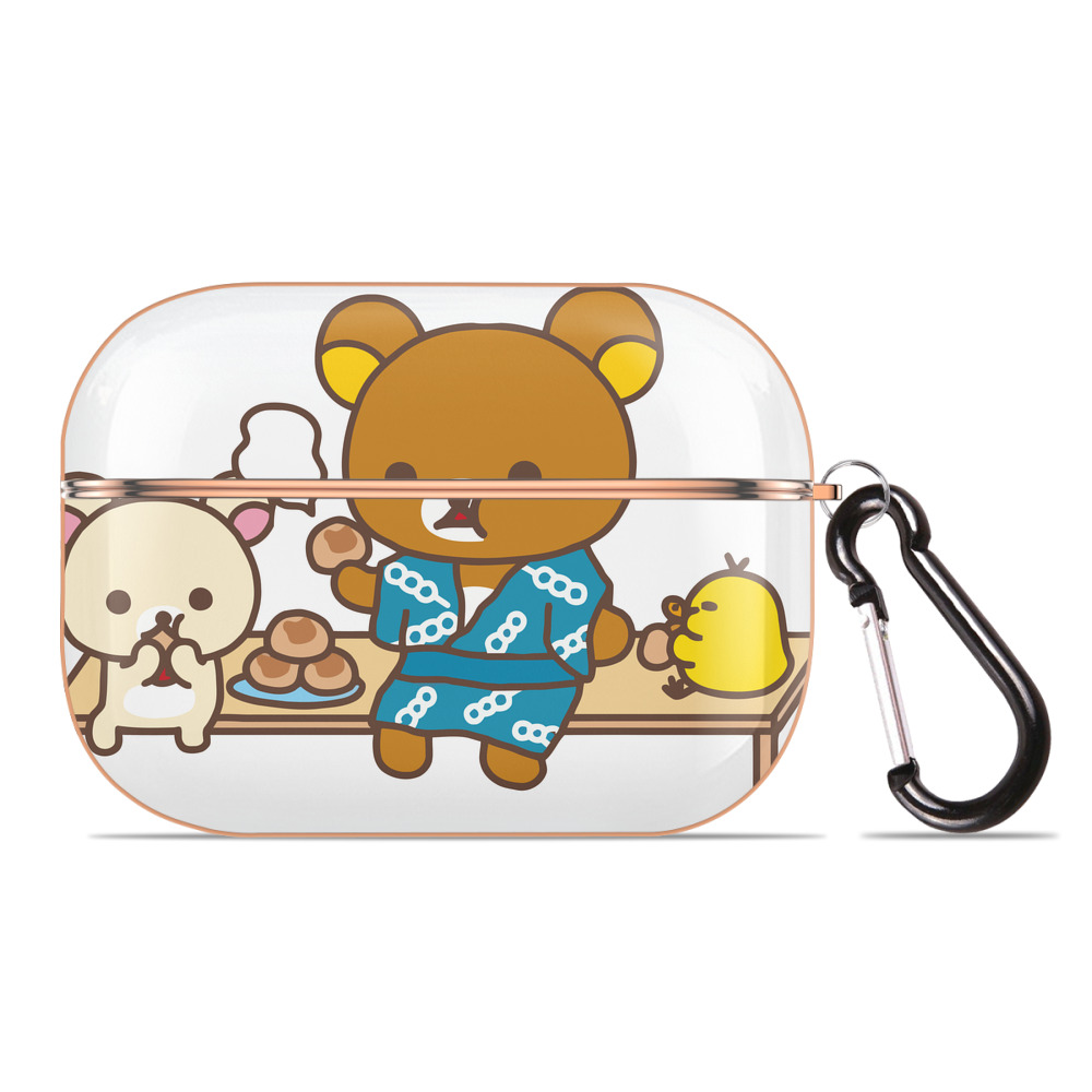 （画像用） リラックマ リラックマ キイロイトリ Rilakkuma Korilakkuma Kiiroitori 【AirPods Pro用】ハードシェル保護ケース｜耐衝撃・防指紋・カラビナ付き商品仕様