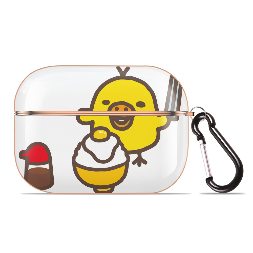 （画像用） リラックマ リラックマ キイロイトリ Rilakkuma Korilakkuma Kiiroitori 【AirPods Pro用】ハードシェル保護ケース｜耐衝撃・防指紋・カラビナ付き商品仕様