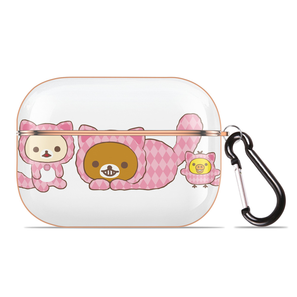 （画像用） リラックマ リラックマ キイロイトリ Rilakkuma Korilakkuma Kiiroitori 【AirPods Pro用】ハードシェル保護ケース｜耐衝撃・防指紋・カラビナ付き商品仕様
