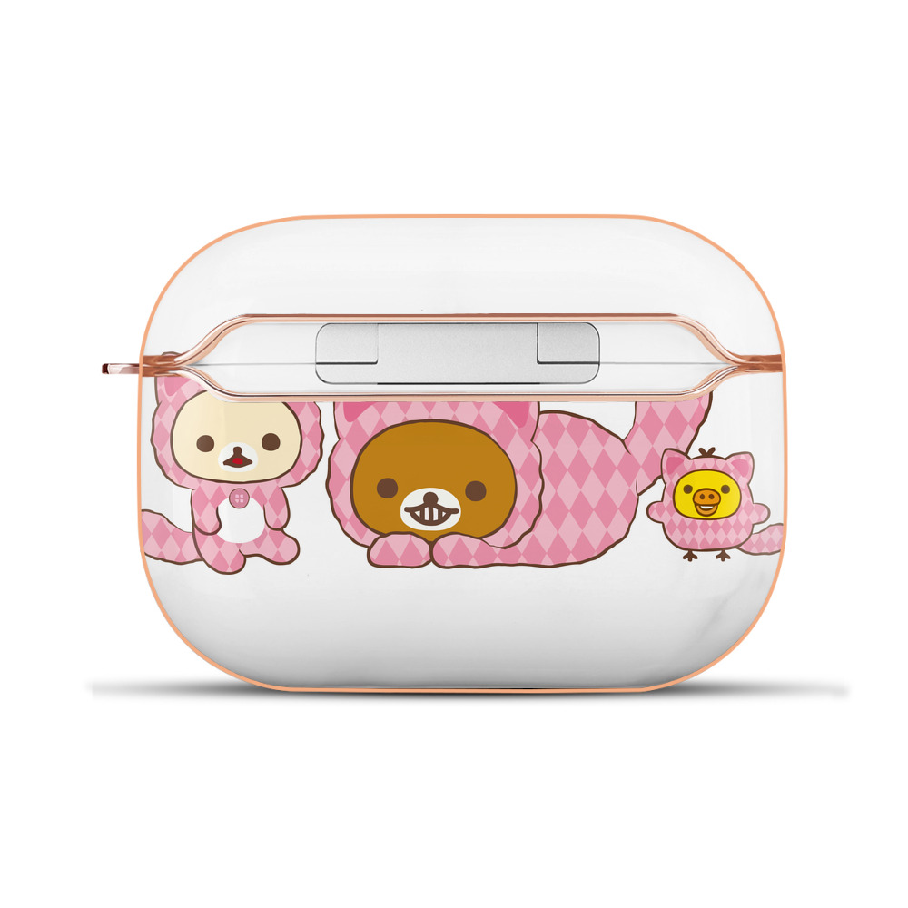 （画像用） リラックマ リラックマ キイロイトリ Rilakkuma Korilakkuma Kiiroitori 【AirPods Pro用】ハードシェル保護ケース｜耐衝撃・防指紋・カラビナ付き商品仕様