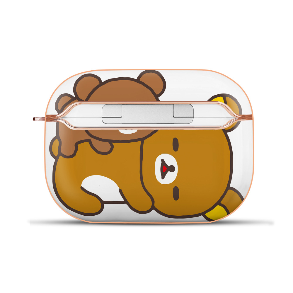 （画像用） リラックマ リラックマ キイロイトリ Rilakkuma Korilakkuma Kiiroitori 【AirPods Pro用】ハードシェル保護ケース｜耐衝撃・防指紋・カラビナ付き商品仕様