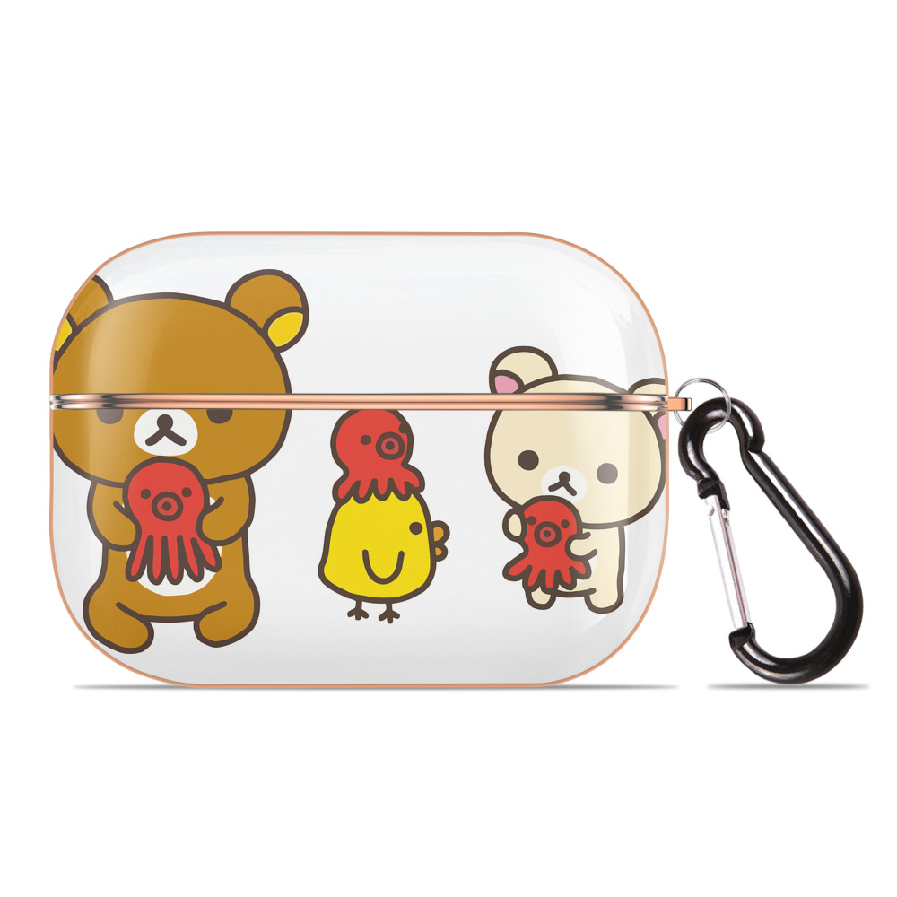 （画像用） リラックマ リラックマ キイロイトリ Rilakkuma Korilakkuma Kiiroitori 【AirPods Pro用】ハードシェル保護ケース｜耐衝撃・防指紋・カラビナ付き商品仕様