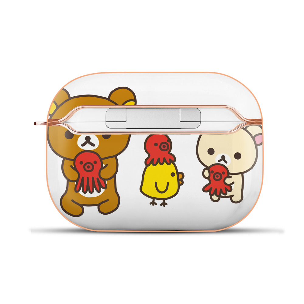 （画像用） リラックマ リラックマ キイロイトリ Rilakkuma Korilakkuma Kiiroitori 【AirPods Pro用】ハードシェル保護ケース｜耐衝撃・防指紋・カラビナ付き商品仕様
