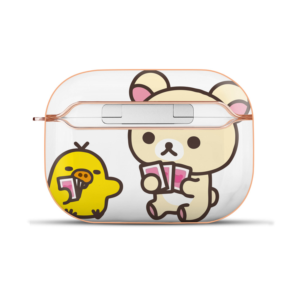（画像用） リラックマ リラックマ キイロイトリ Rilakkuma Korilakkuma Kiiroitori 【AirPods Pro用】ハードシェル保護ケース｜耐衝撃・防指紋・カラビナ付き商品仕様