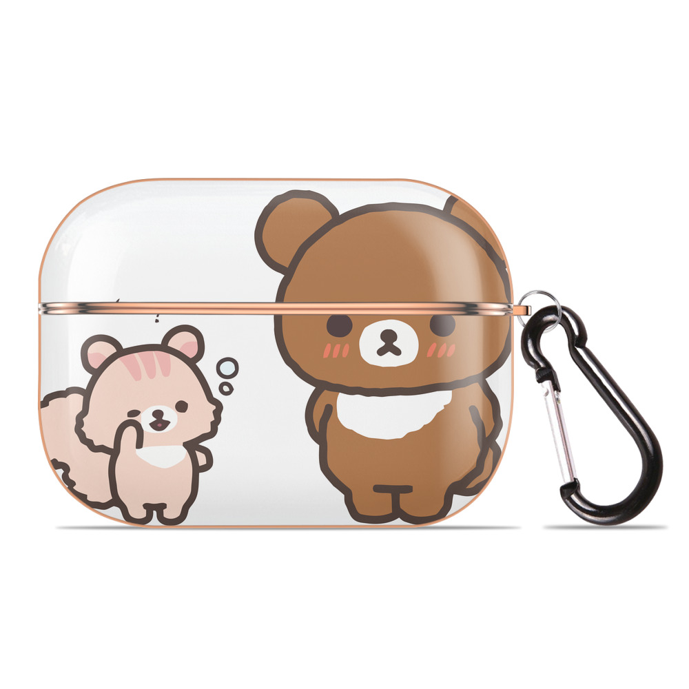 （画像用） リラックマ リラックマ キイロイトリ Rilakkuma Korilakkuma Kiiroitori 【AirPods Pro用】ハードシェル保護ケース｜耐衝撃・防指紋・カラビナ付き商品仕様