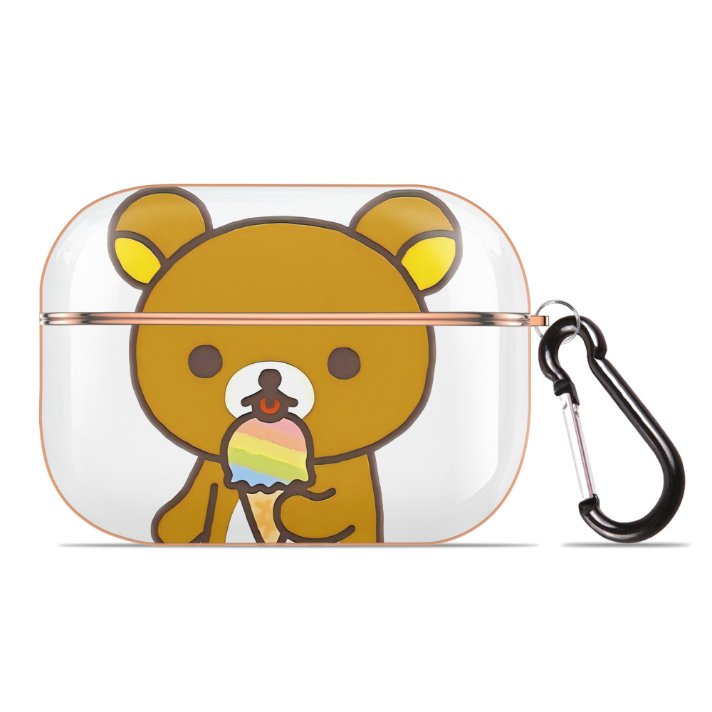 （画像用） リラックマ リラックマ キイロイトリ Rilakkuma Korilakkuma Kiiroitori 【AirPods Pro用】ハードシェル保護ケース｜耐衝撃・防指紋・カラビナ付き商品仕様