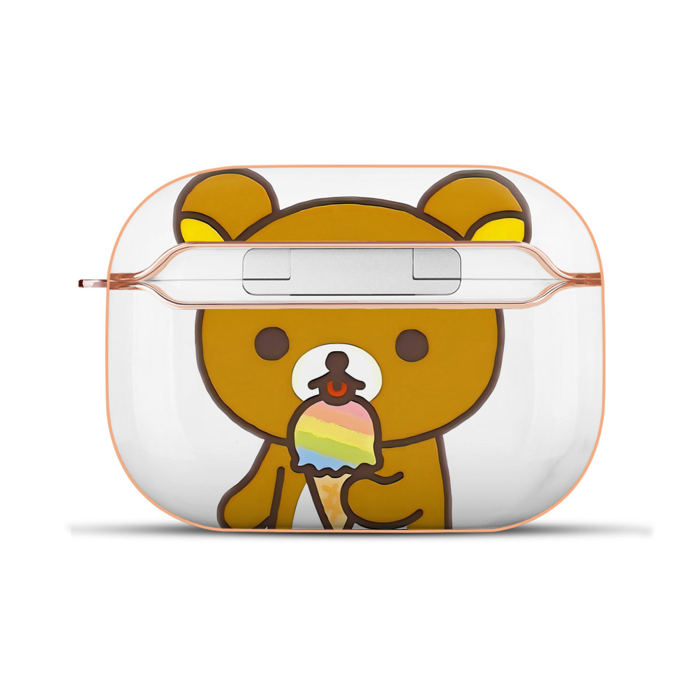 （画像用） リラックマ リラックマ キイロイトリ Rilakkuma Korilakkuma Kiiroitori 【AirPods Pro用】ハードシェル保護ケース｜耐衝撃・防指紋・カラビナ付き商品仕様
