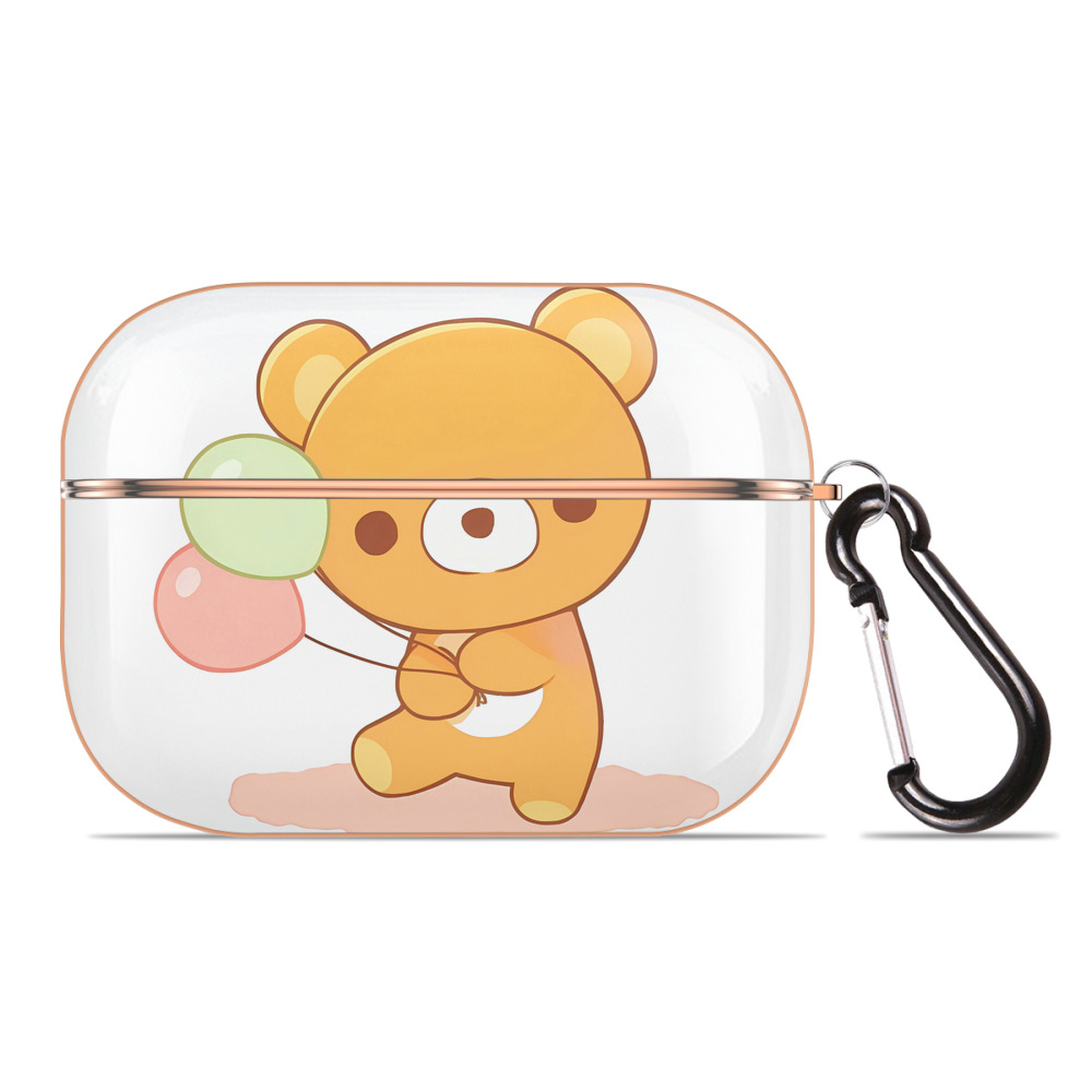 （画像用） リラックマ リラックマ キイロイトリ Rilakkuma Korilakkuma Kiiroitori 【AirPods Pro用】ハードシェル保護ケース｜耐衝撃・防指紋・カラビナ付き商品仕様
