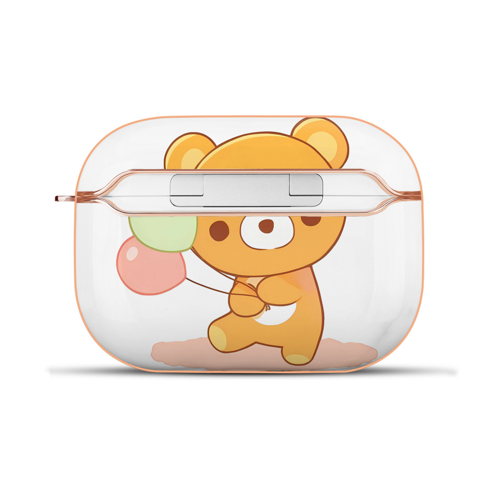（画像用） リラックマ リラックマ キイロイトリ Rilakkuma Korilakkuma Kiiroitori 【AirPods Pro用】ハードシェル保護ケース｜耐衝撃・防指紋・カラビナ付き商品仕様