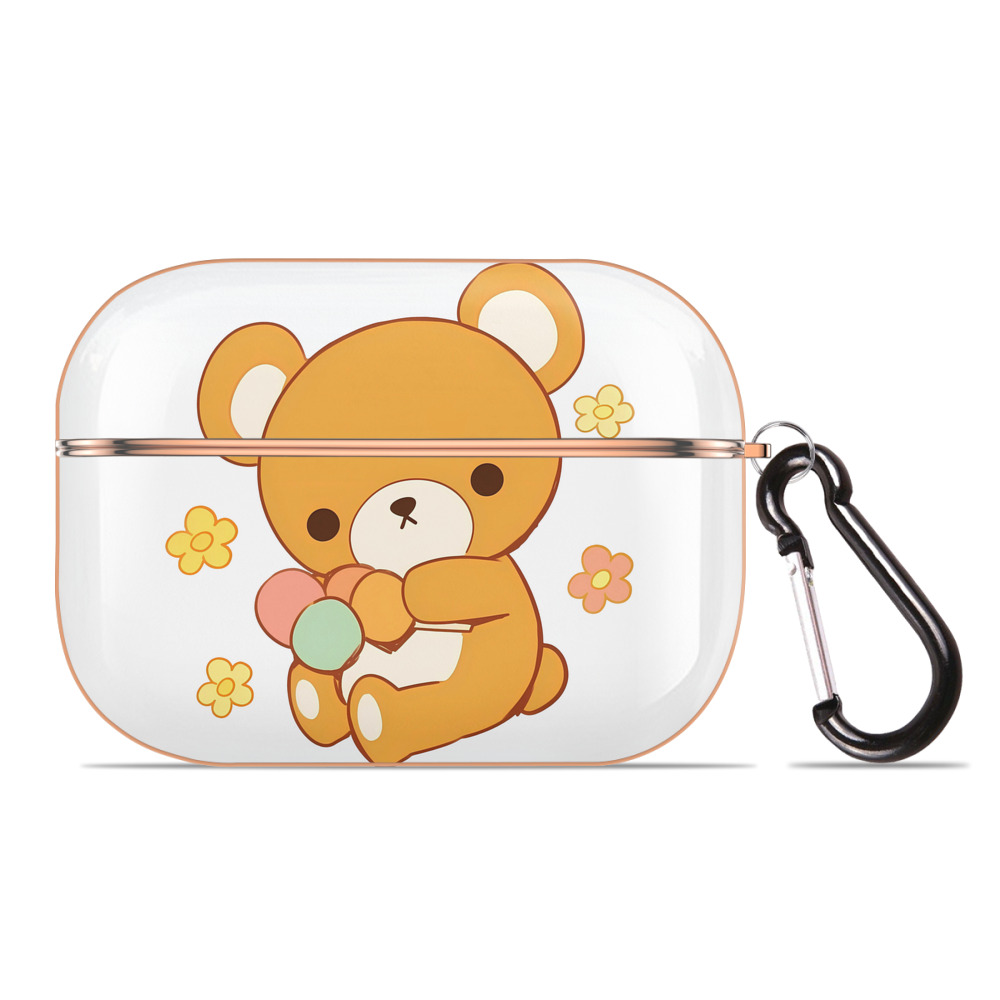 （画像用） リラックマ リラックマ キイロイトリ Rilakkuma Korilakkuma Kiiroitori 【AirPods Pro用】ハードシェル保護ケース｜耐衝撃・防指紋・カラビナ付き商品仕様