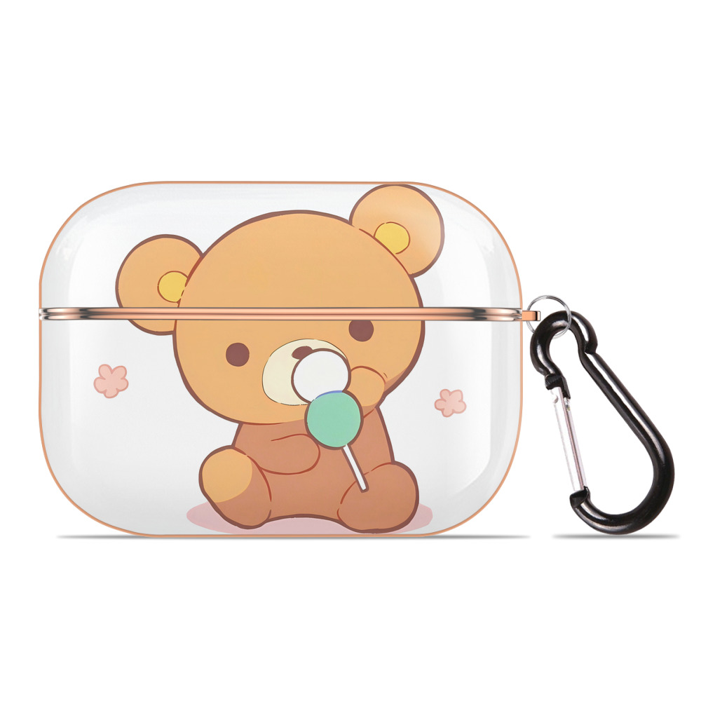 （画像用） リラックマ リラックマ キイロイトリ Rilakkuma Korilakkuma Kiiroitori 【AirPods Pro用】ハードシェル保護ケース｜耐衝撃・防指紋・カラビナ付き商品仕様