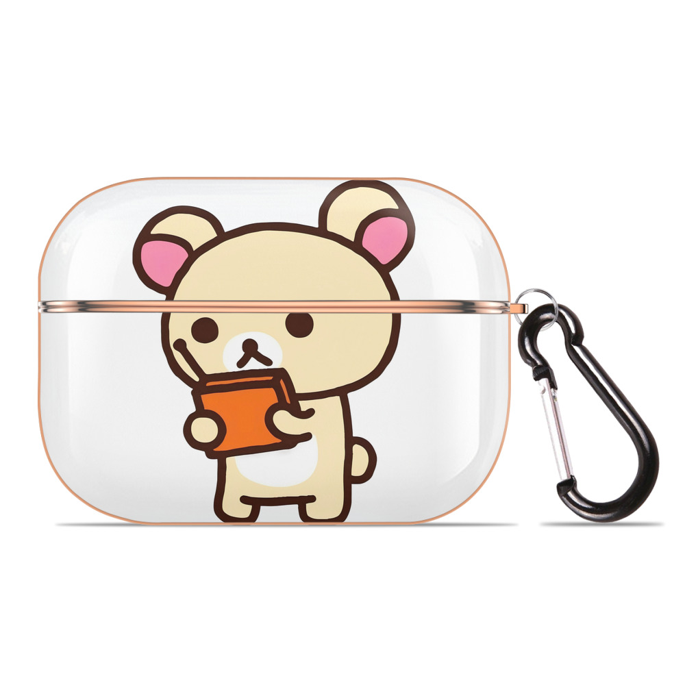 （画像用） リラックマ リラックマ キイロイトリ Rilakkuma Korilakkuma Kiiroitori 【AirPods Pro用】ハードシェル保護ケース｜耐衝撃・防指紋・カラビナ付き商品仕様