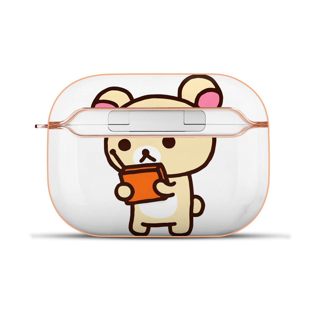 （画像用） リラックマ リラックマ キイロイトリ Rilakkuma Korilakkuma Kiiroitori 【AirPods Pro用】ハードシェル保護ケース｜耐衝撃・防指紋・カラビナ付き商品仕様