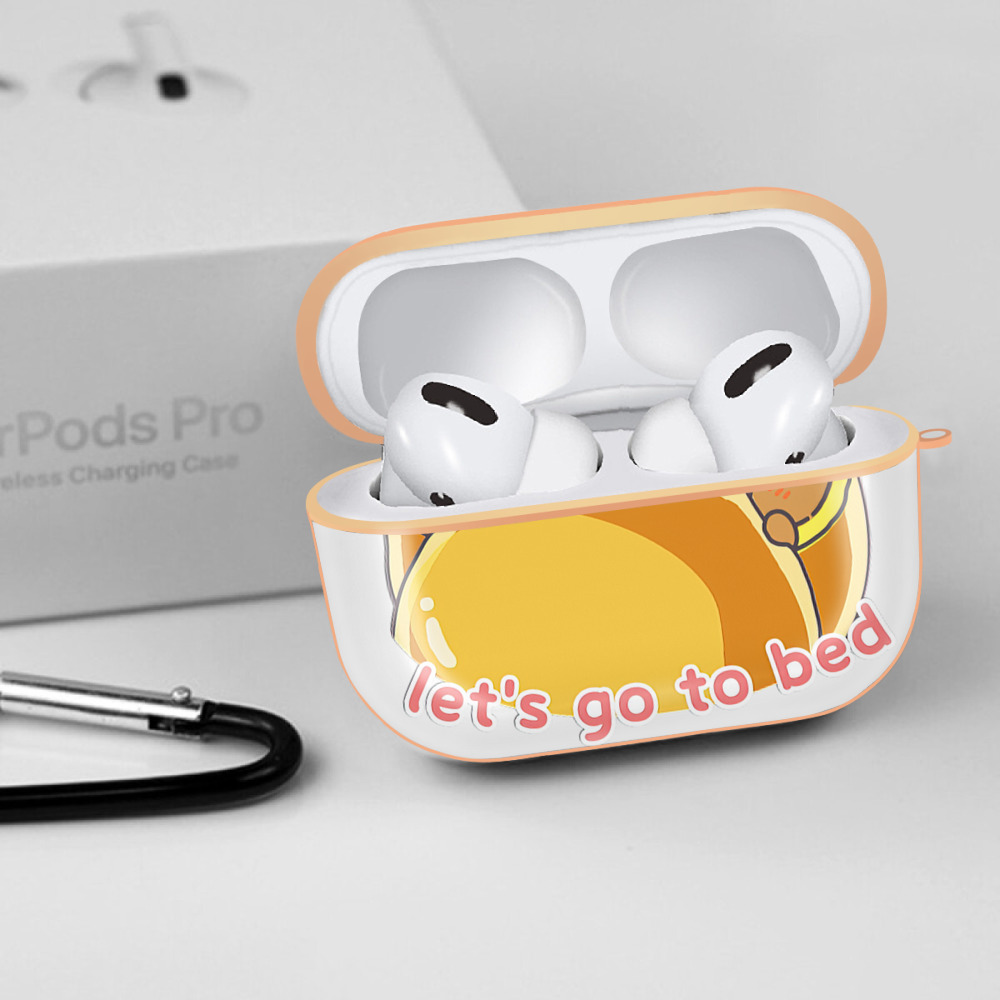 リラックマ リラックマ キイロイトリ Rilakkuma Korilakkuma Kiiroitori 【AirPods Pro用】ハードシェル保護ケース｜耐衝撃・防指紋・カラビナ付き商品仕様
