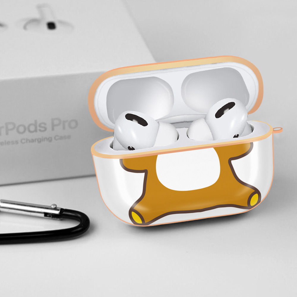 リラックマ リラックマ キイロイトリ Rilakkuma Korilakkuma Kiiroitori 【AirPods Pro用】ハードシェル保護ケース｜耐衝撃・防指紋・カラビナ付き商品仕様