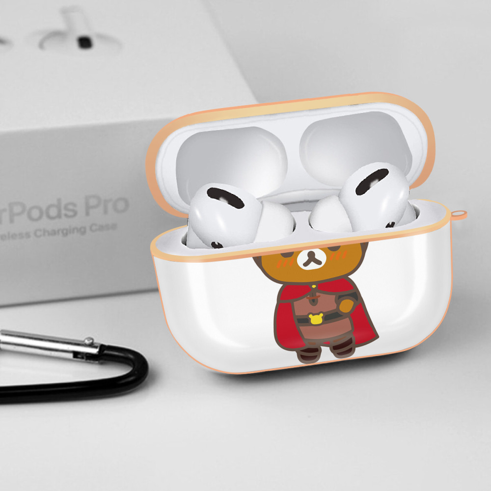 リラックマ リラックマ キイロイトリ Rilakkuma Korilakkuma Kiiroitori 【AirPods Pro用】ハードシェル保護ケース｜耐衝撃・防指紋・カラビナ付き商品仕様