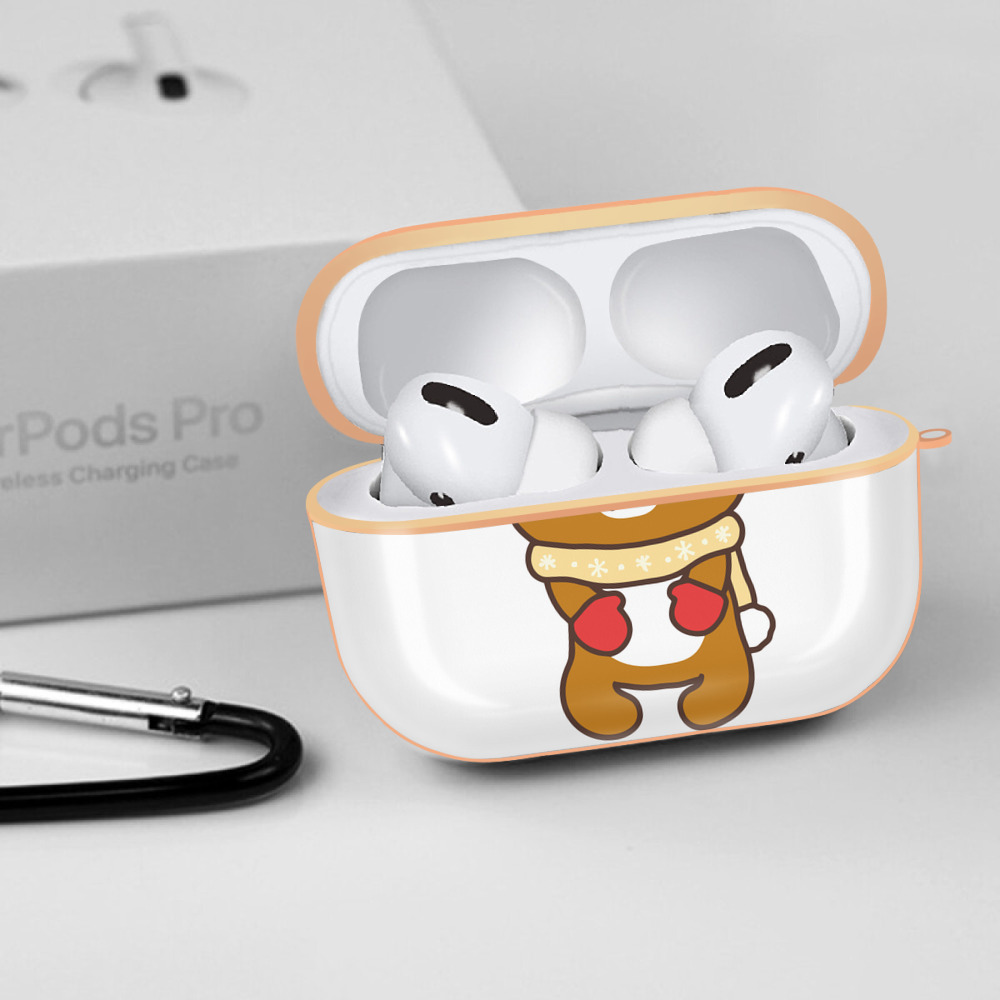 リラックマ リラックマ キイロイトリ Rilakkuma Korilakkuma Kiiroitori 【AirPods Pro用】ハードシェル保護ケース｜耐衝撃・防指紋・カラビナ付き商品仕様
