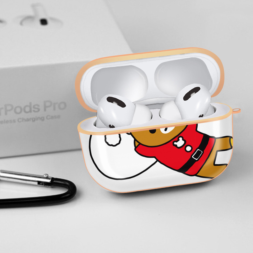 リラックマ リラックマ キイロイトリ Rilakkuma Korilakkuma Kiiroitori 【AirPods Pro用】ハードシェル保護ケース｜耐衝撃・防指紋・カラビナ付き商品仕様